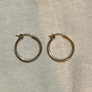 Sterling silver hoops